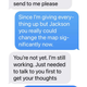 A screenshot of text messages between Tricia Pridemore and Tim Echols.